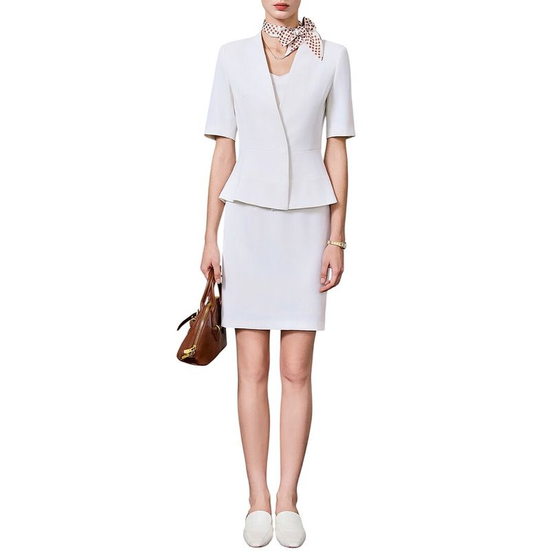 Bossy Chic Womens 2pc Blazer & Skirt Set